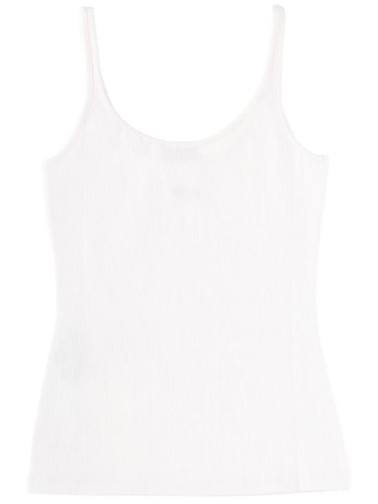  오프화이트 민소매 티셔츠 로고 탱크탑 화이트 - OFF WHITE