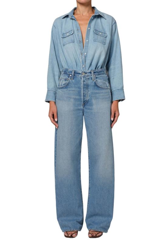  시티즌 오브 휴머니티 데님 팬츠 시티즌스 오브 휴머니티 아일라 배기 인 큐피드 진 - CITIZEN OF HUMANITY