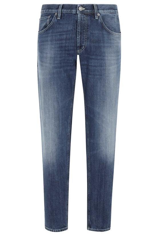  돈답 데님 팬츠 돈덥 브라이튼 5포켓 캐럿 진 미디엄 블루