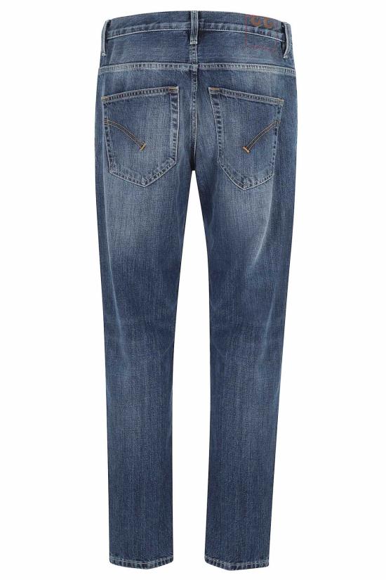  돈답 데님 팬츠 돈덥 브라이튼 5포켓 캐럿 진 미디엄 블루 - DONDUP