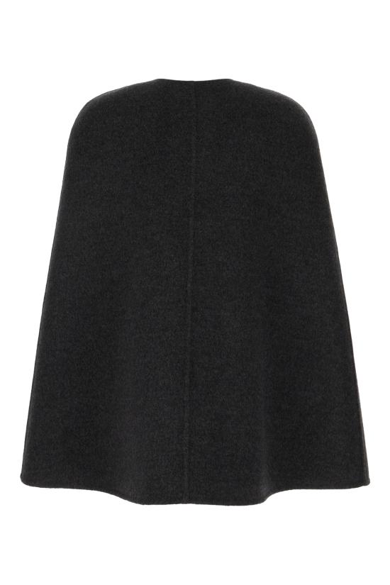 26SS 구찌 홀스빗 실크 울 케이프 852796ZAQW0 1179 Antracite - GUCCI