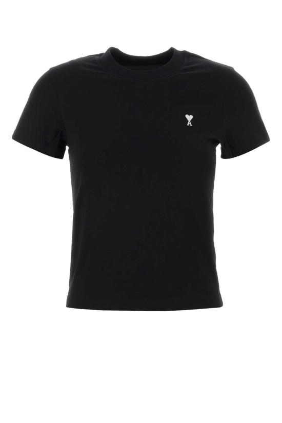  아미 반팔 티셔츠 알렉상드르 마티우시 코튼 티셔츠 블랙