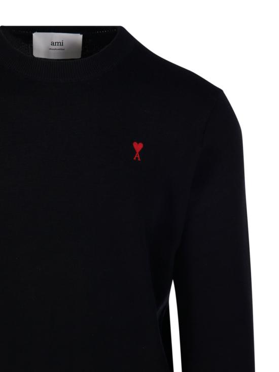 26SS 아미 ADC 크루넥 스웨터 HKS826 001 009 BLACK RED - AMI