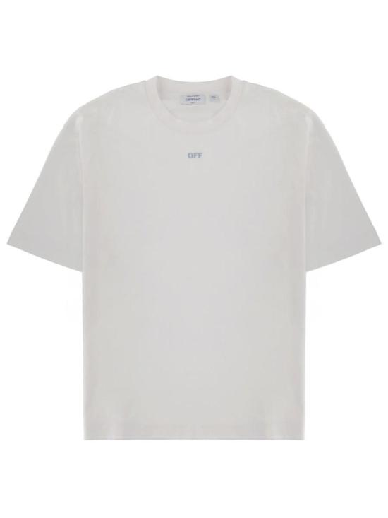  오프화이트 반팔 티셔츠 로고 티셔츠 (화이트)