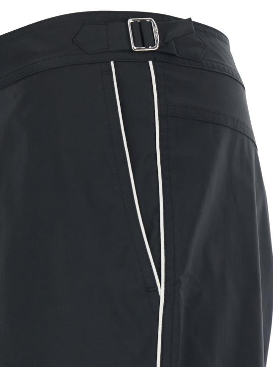  톰포드 숏팬츠 톰 포드 테크 패브릭 소재 블랙 수영복 반바지 (옆면 버클 스트랩 디테일) - TOMFORD