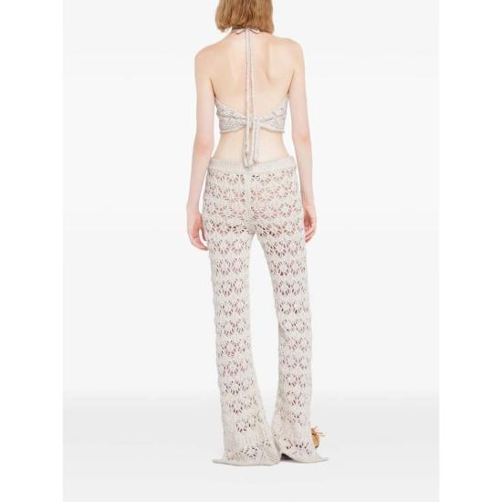  알라누이 팔라초 팬츠 화이트 - ALANUI