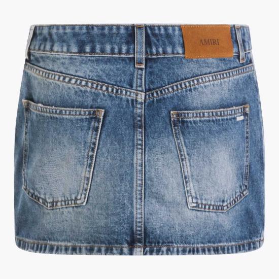  아미리 데님 스커트 코튼  블루 - AMIRI