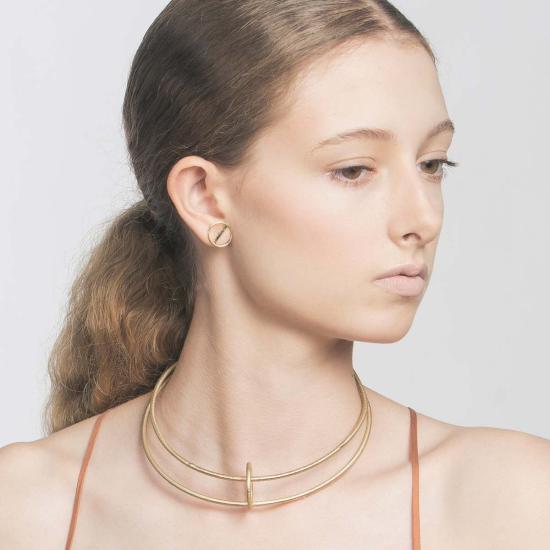  메탈렙시스 프로젝트 목걸이/팬던트 플로트 칼라 금도금 스테인리스 스틸 - METALEPSIS PROJECTS