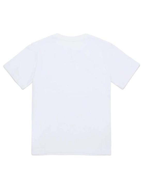  [키즈] MM6 메종마르지엘라 티셔츠 키즈 MM6 메종 마르지엘라 로고 티셔츠 화이트 - MM6 MAISON MARGIELA