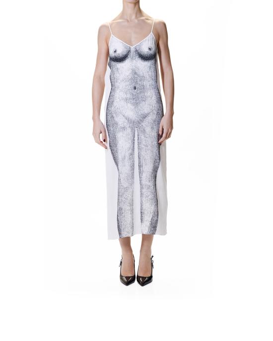 26SS 모스키노 롱 원피스 0456 0554 1001 MULTICOLOR - MOSCHINO