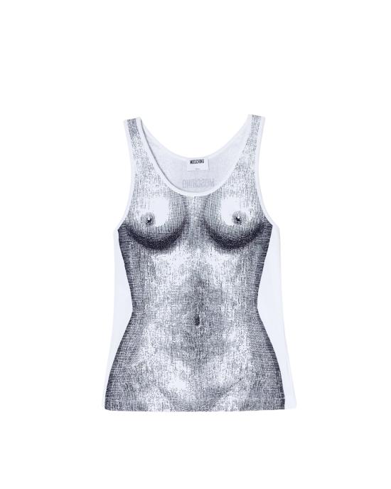 26SS 모스키노 민소매 티셔츠 1206 0535 1888 MULTICOLOR