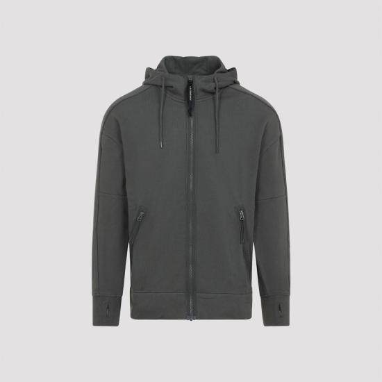  씨피 컴퍼니 긴팔 티셔츠 C.P. 컴퍼니 오픈 후디 건메탈 - C.P. COMPANY