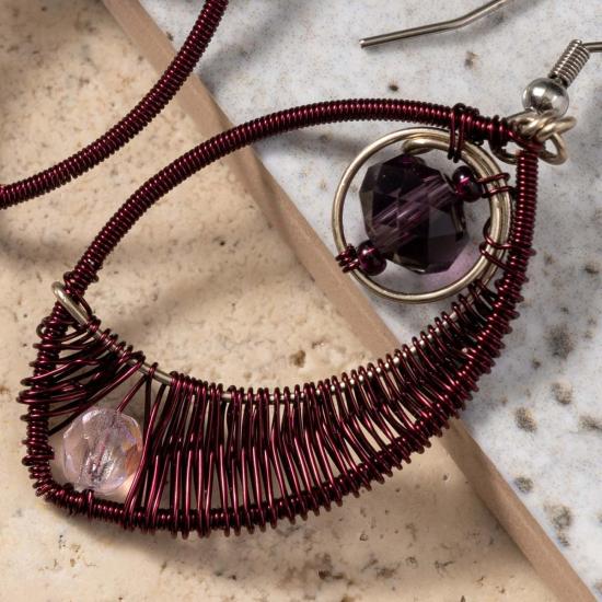  Ten Thousand Villages 이어링 만 개의 마을 오조 와이어 랩 귀걸이 - Ten Thousand Villages