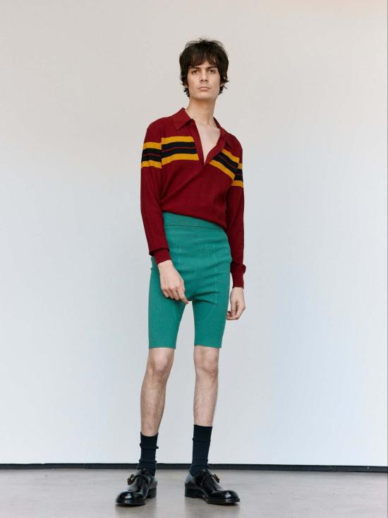  드리스 반 노튼 숏팬츠 Dries Van Noten 파인 모레이 쇼츠 - DRIES VAN NOTEN