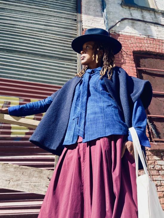  Yesaet 셔츠 Bamako 핸드룸 셔츠 인디고 - YESAET