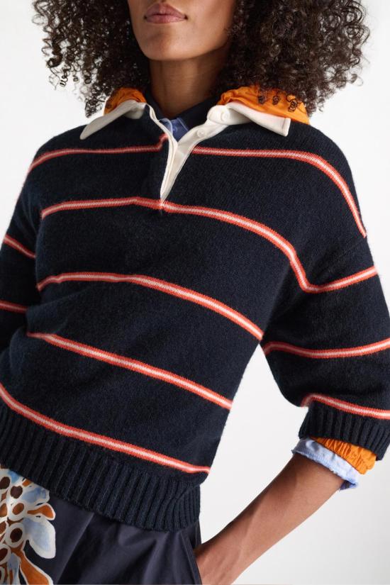  도로시 슈마허 스웨터 도로테 슈마허 스포티 스테이트먼트 , 활기 넘치는 블루 트리오 - DOROTHEE SCHUMACHER