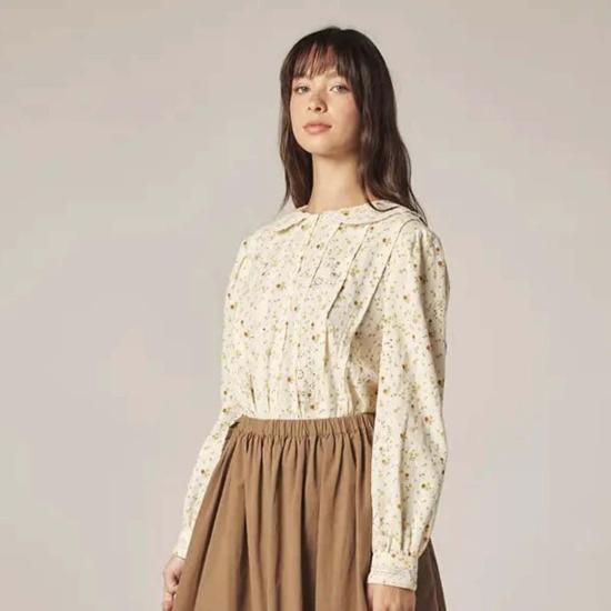  아멘테 블라우스 피터팬 셔츠 탑 - AMENTE