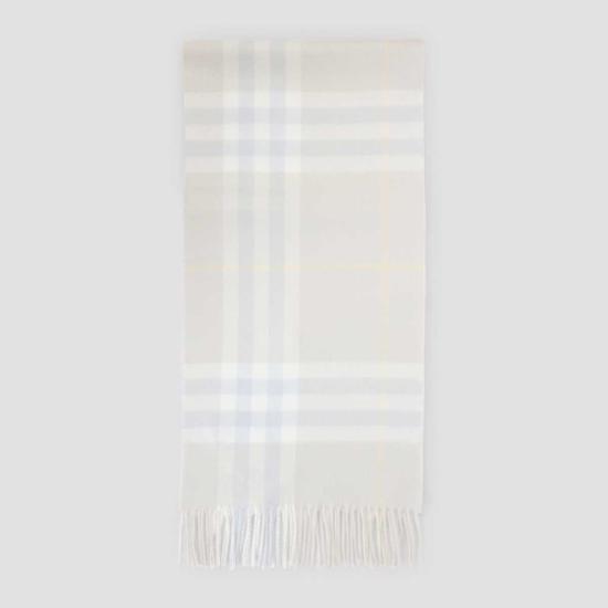  버버리 머플러/스카프 자이언트 체크 스카프 스모크 그레이