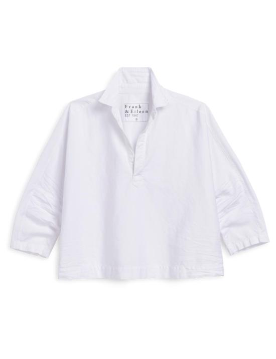 프랭크 앤 에일린 셔츠 Frank & Eileen Gabi 팝오버 셔츠 화이트 - FRANK & EILEEN