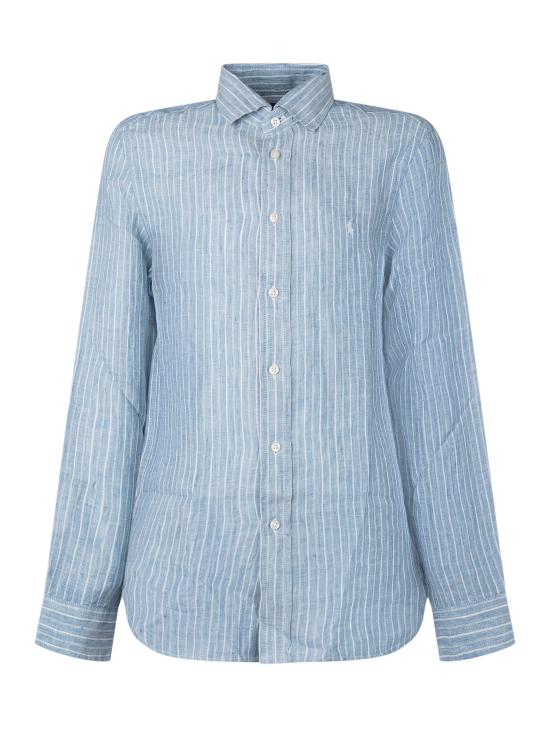 26SS [키즈] 폴로 랄프로렌 셔츠 323A13343 002 BLUE CREAM