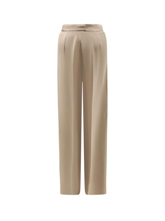  막스마라 스트레이트 팬츠 막스 마라 므제팔랑카 실크 팬츠 샌드 - MAX MARA