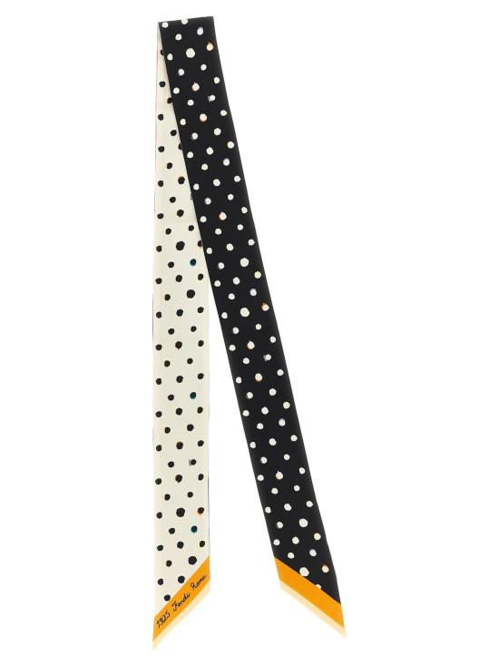  펜디 머플러/스카프 양면 랩 반도 스카프 화이트/블랙 - FENDI