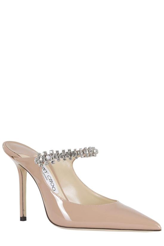  지미추 샌들 페이턴트 레더  발레 핑크 - JIMMY CHOO