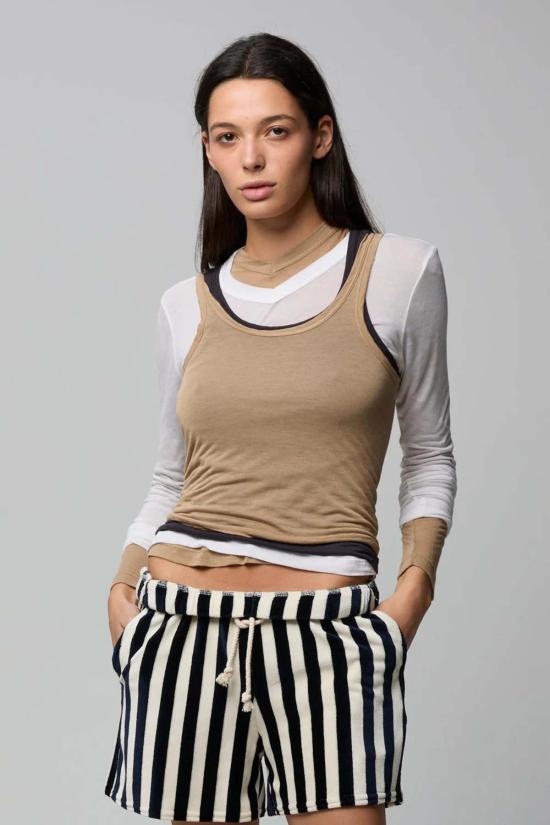  아셀 숏팬츠 애셔 샌디 벨루어 반바지 - ASHER