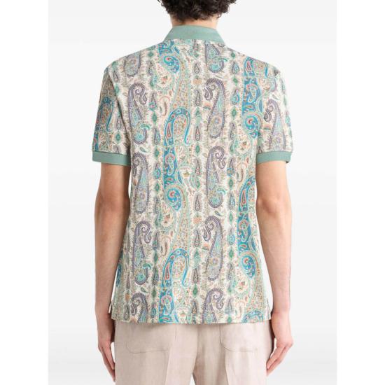  에트로 폴로 티셔츠 스웨터 폴로 셔츠 뉴트럴/블루 - ETRO