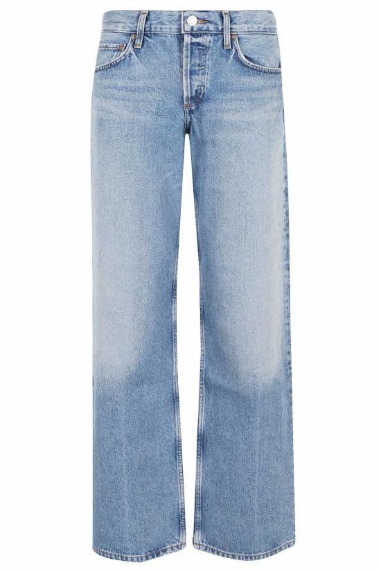  에이골디 데님 팬츠 아골드 로우 라이즈 루즈 인 볼트 진 바트