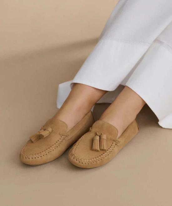  제니 케인 로퍼 스웨이드 벡 모카신 - JENNI KAYNE