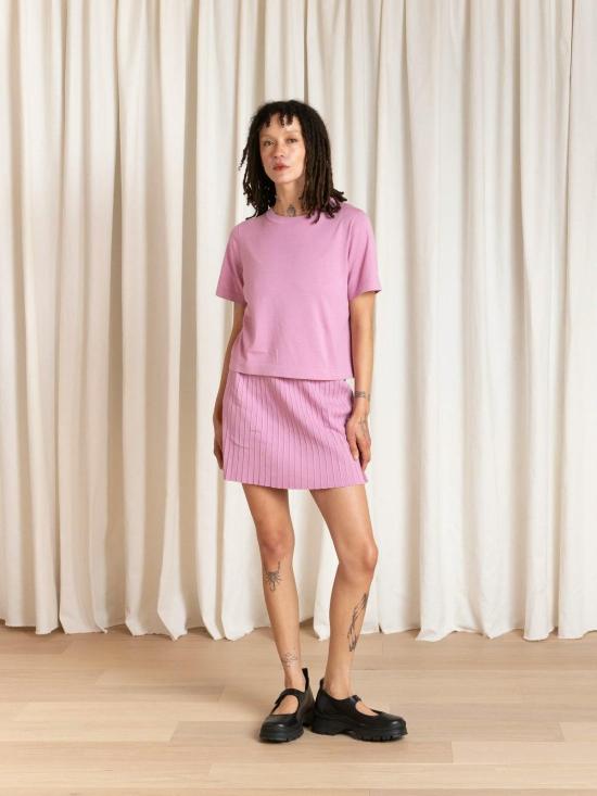  알리 골든 숏 스커트 플리츠 미니 스커트 핑크 - ALI GOLDEN