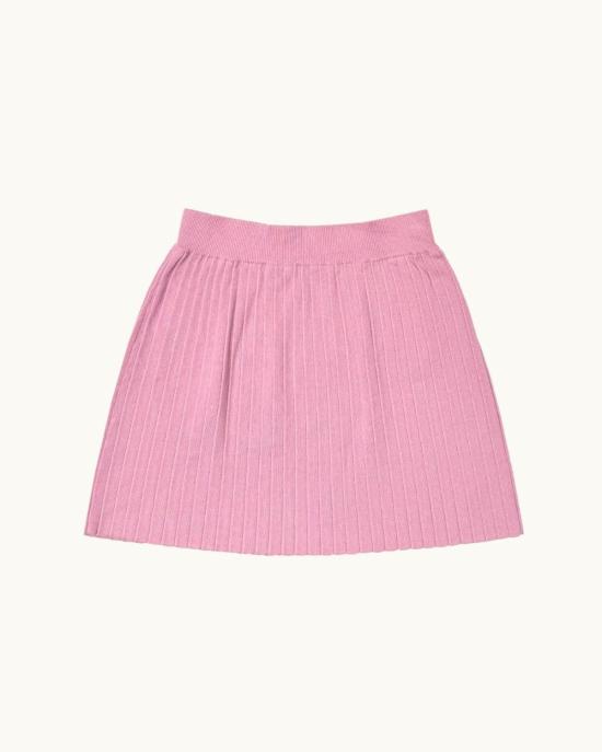  알리 골든 숏 스커트 플리츠 미니 스커트 핑크