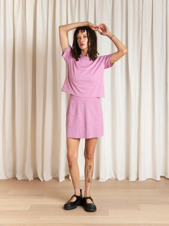  알리 골든 숏 스커트 플리츠 미니 스커트 핑크 - ALI GOLDEN