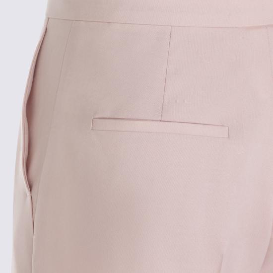  막스마라 스트레이트 팬츠 로즈 울 블렌드 팬츠 베이지 로사 - MAX MARA