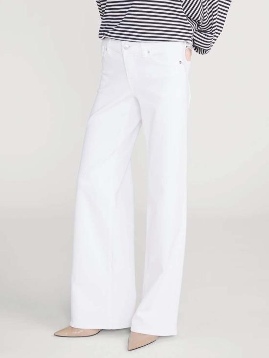  프레임 데님 팬츠 로우라이즈 슬림 팔라초 진 - FRAME