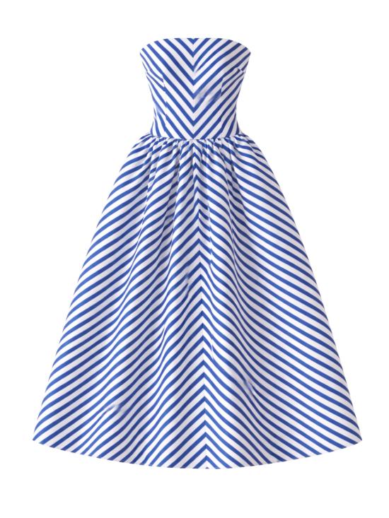 26SS 셀프 포트레이트 미디 원피스 SS26158MAN NAVY Blue