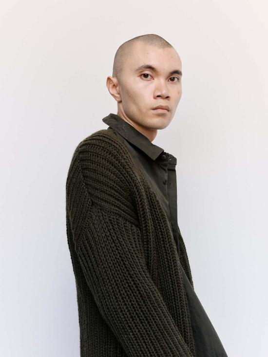  케이시 케이시 가디건 울러 헤비 립  브라운 - CASEY CASEY