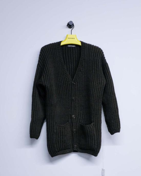  케이시 케이시 가디건 울러 헤비 립  브라운 - CASEY CASEY