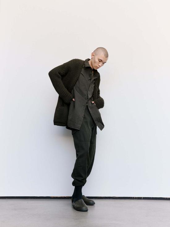  케이시 케이시 가디건 울러 헤비 립  브라운 - CASEY CASEY