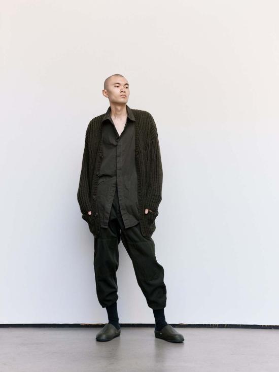  케이시 케이시 가디건 울러 헤비 립  브라운 - CASEY CASEY