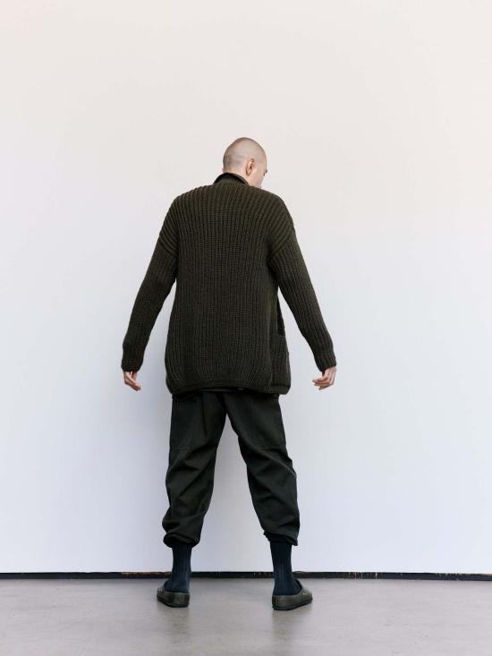  케이시 케이시 가디건 울러 헤비 립  브라운 - CASEY CASEY