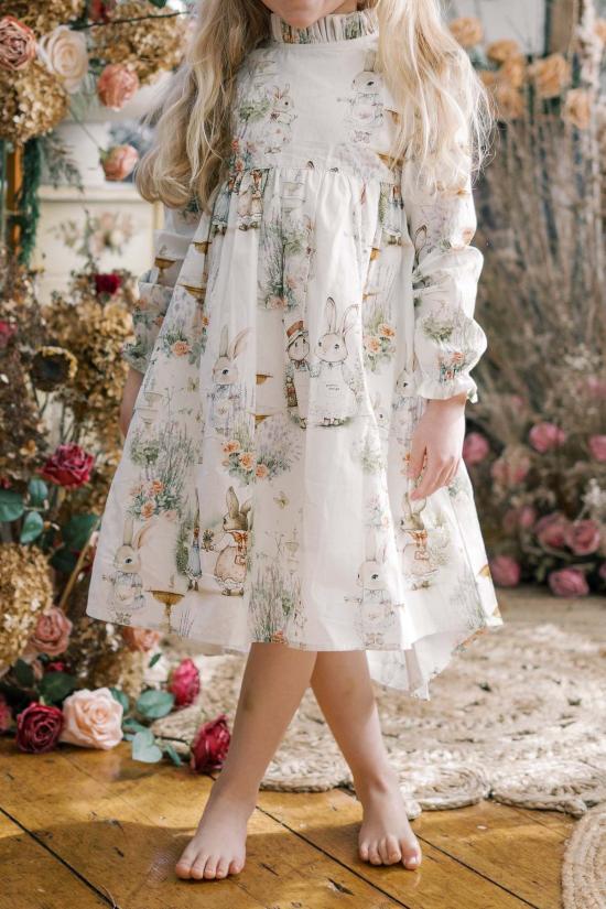  [키즈] Piper&Cloth 원피스 키즈 파이퍼앤클로스 아오키 드레스 브램블 래빗 - PIPER&CLOTH