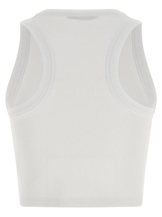  지방시 민소매 티셔츠 파리 프린트 탑 화이트 - GIVENCHY