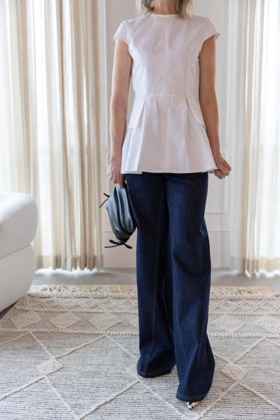  Rhune 블라우스 룬 아이다 탑 오프 화이트 - OTHER BRANDS