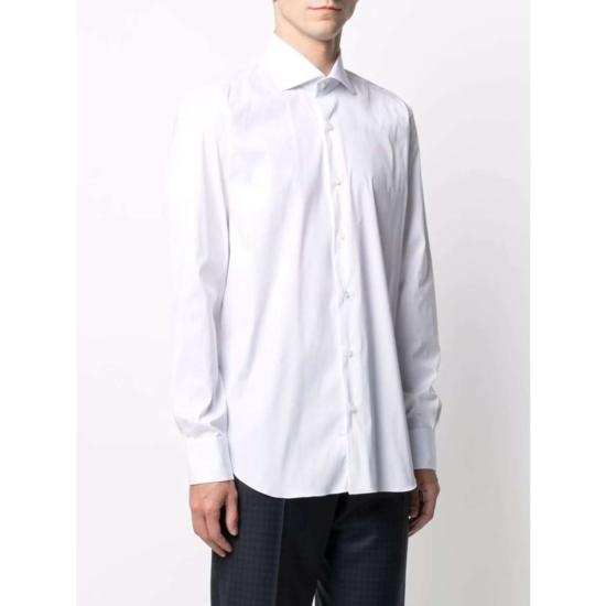  발바 긴팔 셔츠 바르바 나폴리 셔츠 화이트 - BARBA