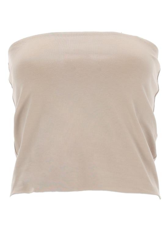 26SS 브루넬로 쿠치넬리 민소매 티셔츠 M0T1802B19 C8539 BEIGE