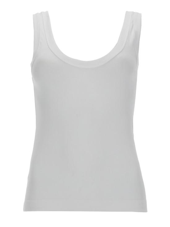 26SS 브루넬로 쿠치넬리 민소매 티셔츠 M0TC8FX210 C159 WHITE