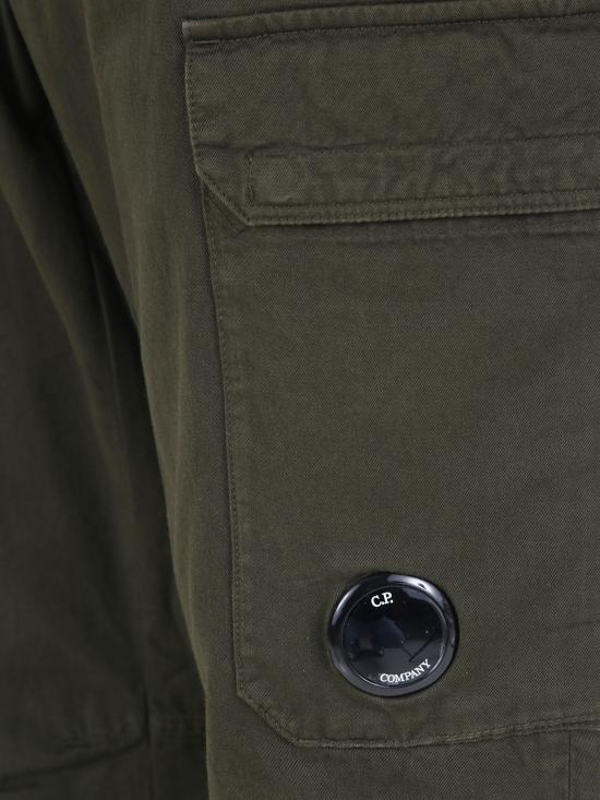 26SS 씨피 컴퍼니 코튼 개버딘 루즈 카고 팬츠 20CMPA185A110458G 683 IVY GREEN - C.P. COMPANY