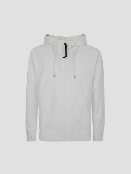 26SS 씨피 컴퍼니 다이애그널 레이즈드 플리스 고글 스웨트셔츠 RCCMSS715A005086W 103 GAUZE WHITE